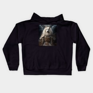 Majestic Samoyed - Medieval Russian Tsarina Kids Hoodie